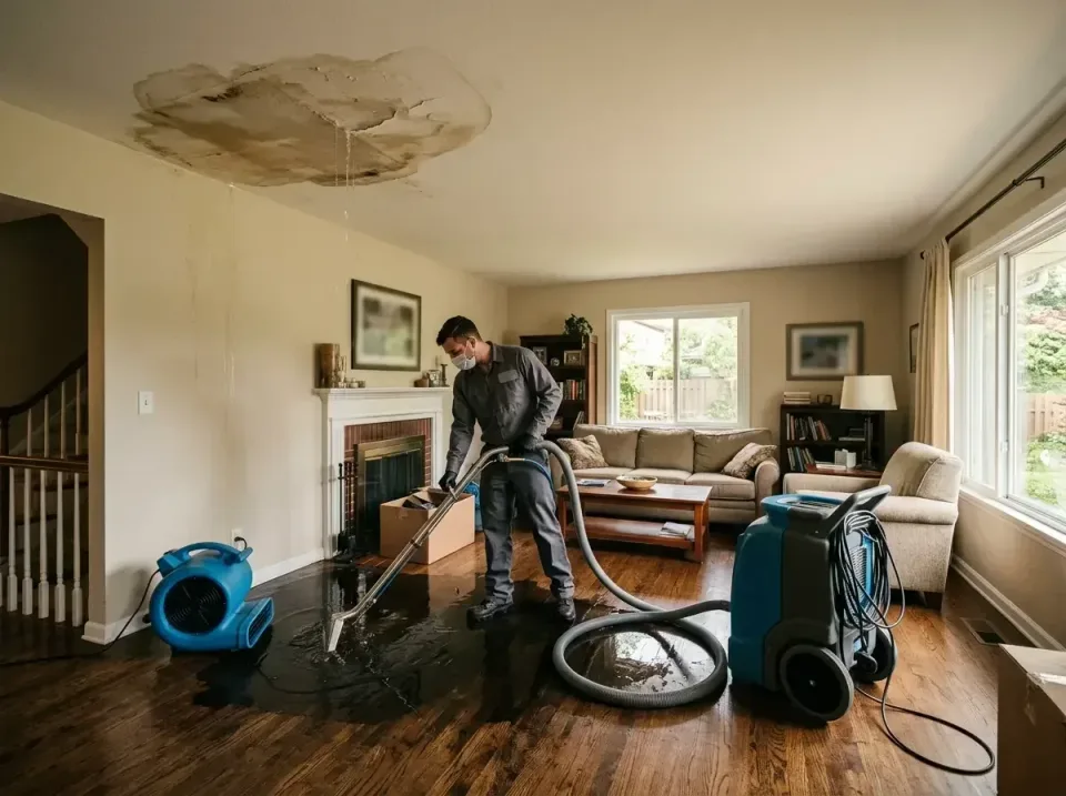attic-pipe-burst-ceiling-drip-008 — frequently asked questions, Water Damage Restoration & Carpet Care in Crosby, MN